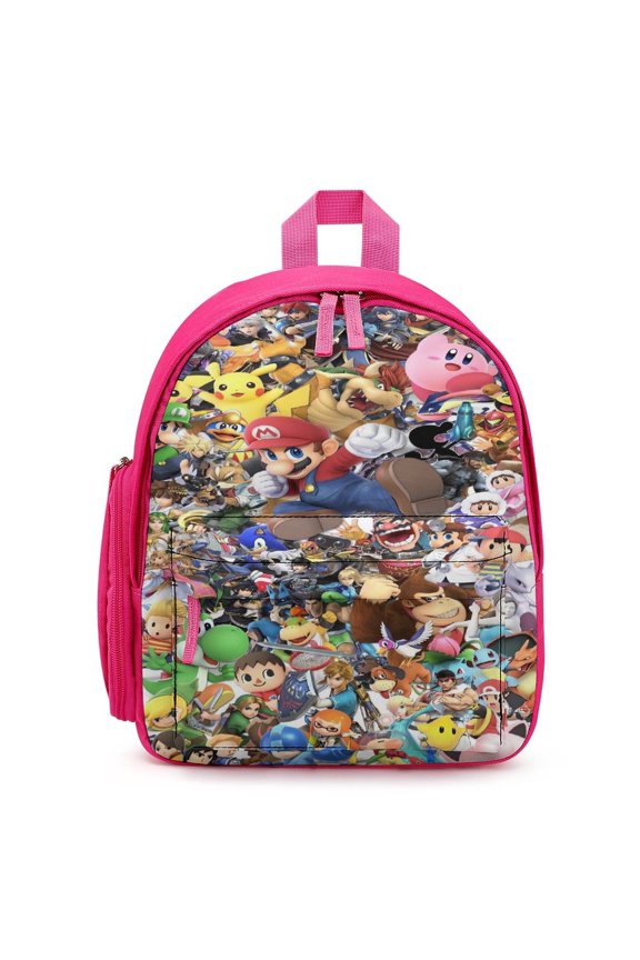 Super Smash Bros Ultimate Lightweight Backpack Shoulder Bag Adjustable Straps Backpacks Daypack Travel Camping