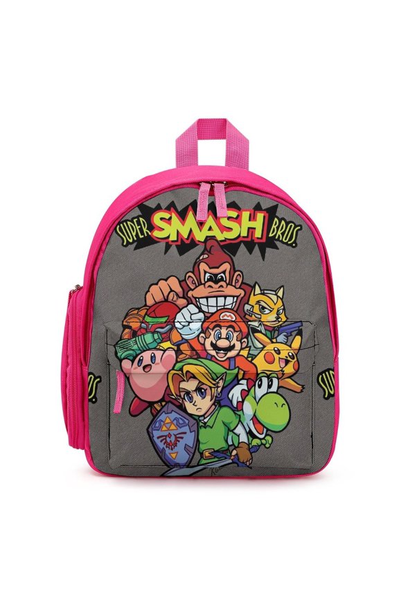 Super Smash Bros Ultimate Lightweight Backpack Shoulder Bag Adjustable Straps Backpacks Daypack Travel Camping