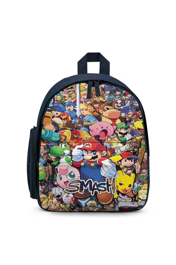 Super Smash Bros Ultimate Lightweight Backpack Shoulder Bag Adjustable Straps Backpacks Daypack Travel Camping