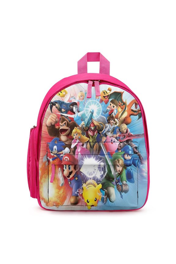 Super Smash Bros Ultimate Lightweight Backpack Shoulder Bag Adjustable Straps Backpacks Daypack Travel Camping