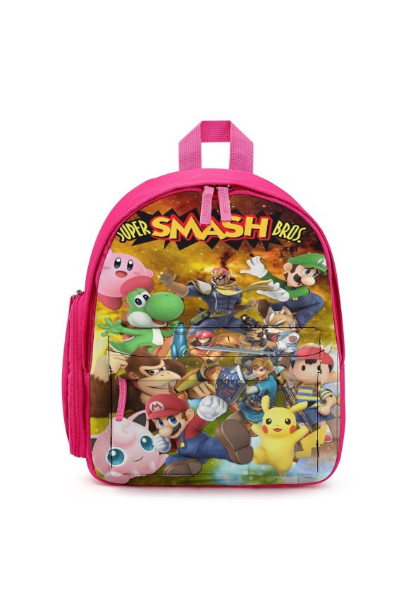 Super Smash Bros Ultimate Lightweight Backpack Shoulder Bag Adjustable Straps Backpacks Daypack Travel Camping
