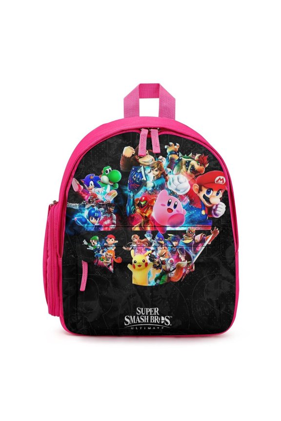 Super Smash Bros Ultimate Lightweight Backpack Shoulder Bag Adjustable Straps Backpacks Daypack Travel Camping