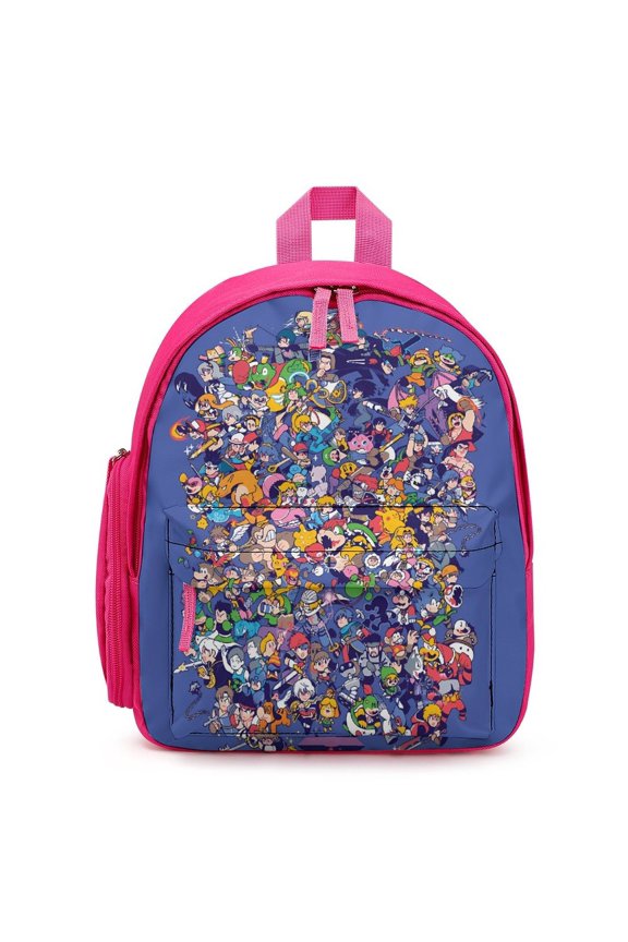 Super Smash Bros Ultimate Lightweight Backpack Shoulder Bag Adjustable Straps Backpacks Daypack Travel Camping