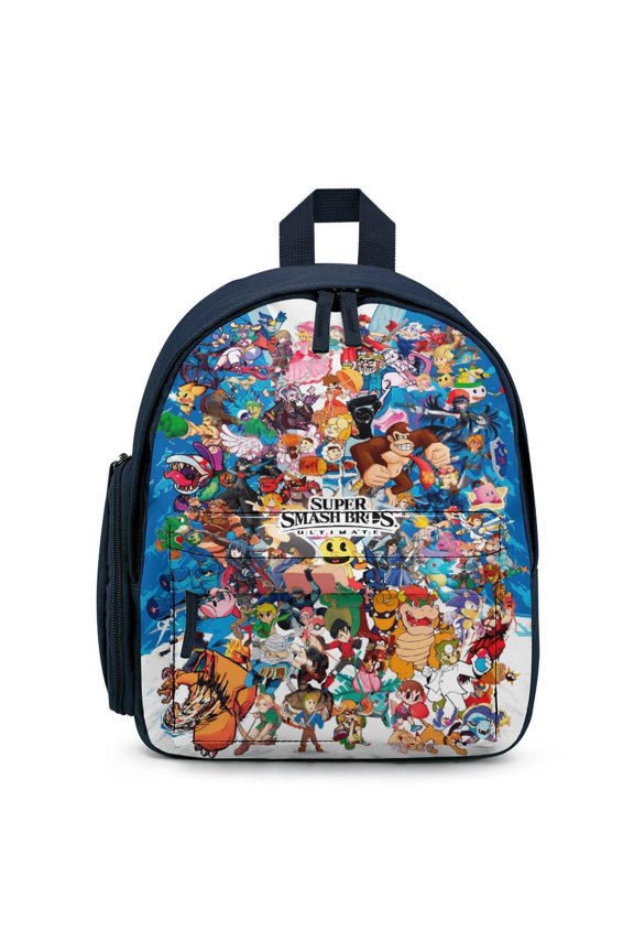 Super Smash Bros Ultimate Lightweight Backpack Shoulder Bag Adjustable Straps Backpacks Daypack Travel Camping