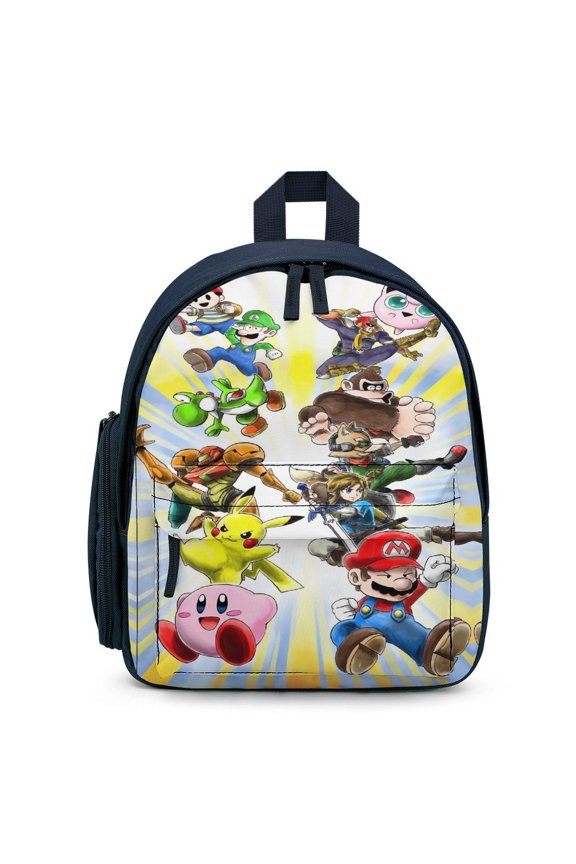 Super Smash Bros Ultimate Lightweight Backpack Shoulder Bag Adjustable Straps Backpacks Daypack Travel Camping