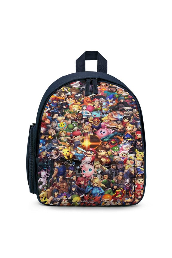 Super Smash Bros Ultimate Lightweight Backpack Shoulder Bag Adjustable Straps Backpacks Daypack Travel Camping