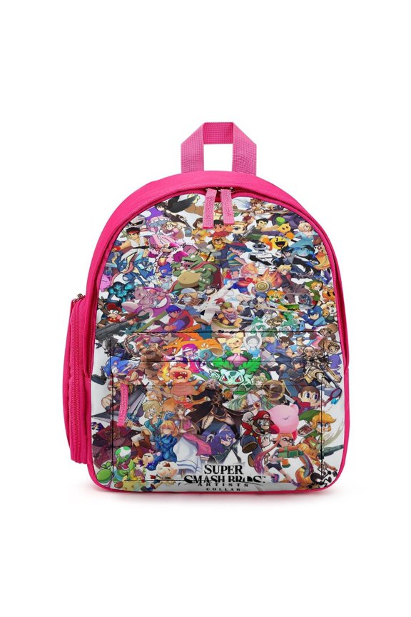 Super Smash Bros Ultimate Lightweight Backpack Shoulder Bag Adjustable Straps Backpacks Daypack Travel Camping