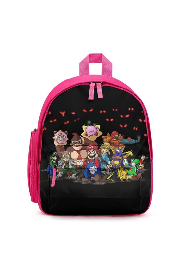 Super Smash Bros Ultimate Lightweight Backpack Shoulder Bag Adjustable Straps Backpacks Daypack Travel Camping
