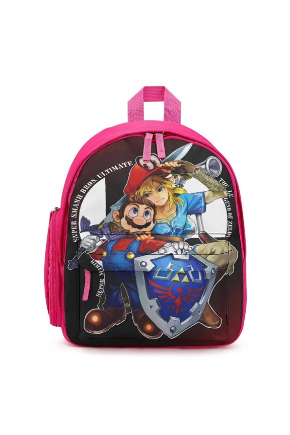 Super Smash Bros Ultimate Lightweight Backpack Shoulder Bag Adjustable Straps Backpacks Daypack Travel Camping