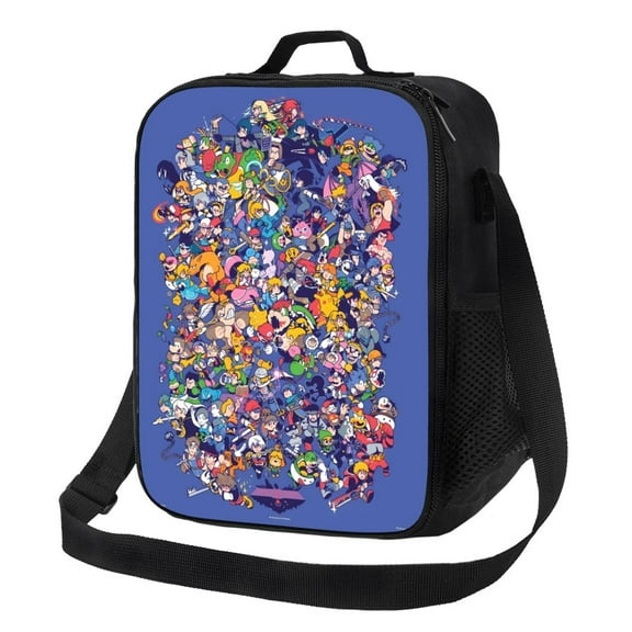 Super Smash Bros Ultimate Lunch Bag Lunch Box Lightweight Durable Lunch Tote Bag Portable Reusable Lunch Box Tote For Work Sport Picnic Camping