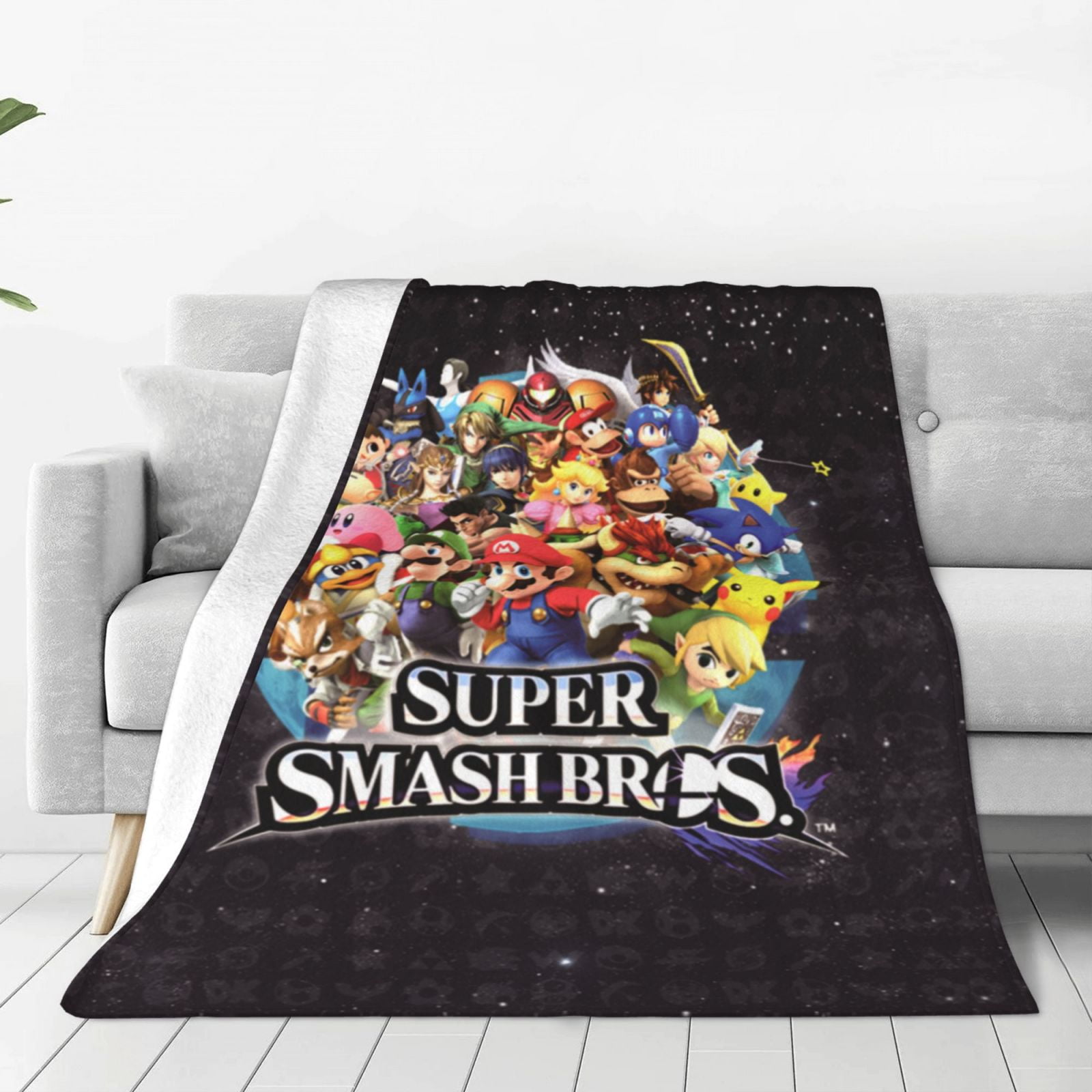 Super Smash Bros Ultimate UltraSoft Micro Fleece Blanket Throw All