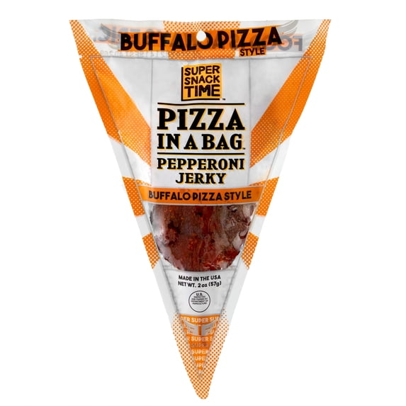 Super Snack Time Pizza In A Bag Buffalo Style Pepperoni Jerky 2 oz
