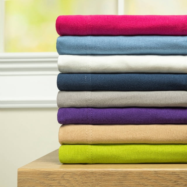 Super Soft 100 Cotton Jersey Sheet SetBaltic LinenPinkTwinOther