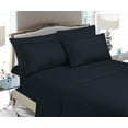 thumbnail image 1 of Super Soft 1500 Series Sheet set, California King, Black, 1 of 5