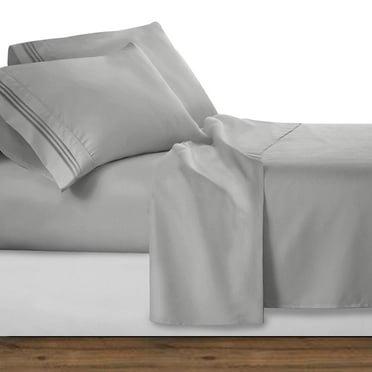 Deep Pocket 1500 Series Sheet Set – Soft, Durable, Hotel-Style Comfort , California King, Silver