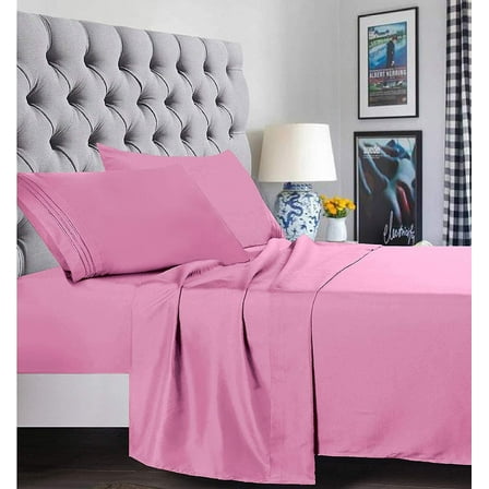 Super Soft 1500 Series Sheet set - Full Light Pink