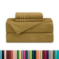 thumbnail image 1 of Deep Pocket 1500 Series Sheet Set – Soft, Durable, Hotel-Style Comfort , Full Mocha Chocolate, 1 of 6