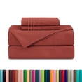 thumbnail image 1 of 1500 Series Microfiber Bed Sheets 4-Piece Set, Deep Pocket, King Rust, 1 of 7