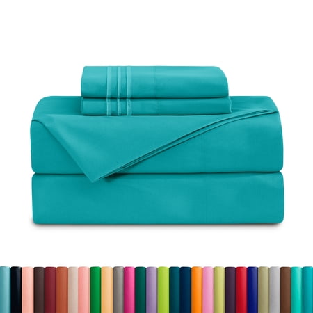 Deep Pocket 1500 Series Sheet Set – Soft, Durable, Hotel-Style Comfort Twin Turquoise