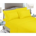 thumbnail image 1 of Super Soft 1500 Series Twin Sheet Set - Deep Pocket, Wrinkle & Fade Resistant, Silky Microfiber Bedding, 4-Piece, Luxurious & Breathable - Twin/Twin XL, Yellow, 1 of 5