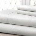 thumbnail image 1 of Super-Soft 1600 Series Bamboo Embossed Bed Sheet, White - Full, 4 Piece, 1 of 1