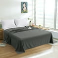 thumbnail image 1 of Super Soft 1800 Count Microfiber Flat Sheet, Durable and Anti-fading Bed Top Sheet with Hem, King, 102 x 105 Inches, Dark Gray, 1 of 5