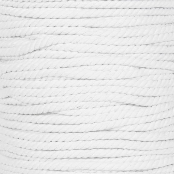 Super Soft 3 Strand Twisted Cotton Rope - Multiple Colors to Choose from in Various Diameters and Lengths