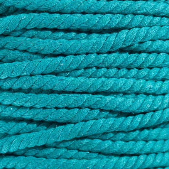 Super Soft 3 Strand Twisted Cotton Rope - Multiple Colors to Choose from in Various Diameters and Lengths