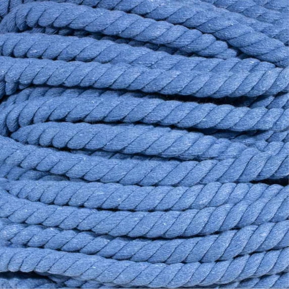 Super Soft 3 Strand Twisted Cotton Rope - Multiple Colors to Choose ...