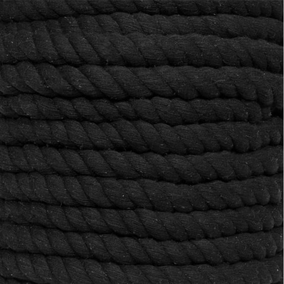 Super Soft 3 Strand Twisted Cotton Rope - Multiple Colors to Choose from in Various Diameters and Lengths