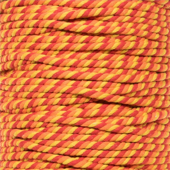 Super Soft 3 Strand Twisted Cotton Rope - Multiple Colors to Choose from in Various Diameters and Lengths