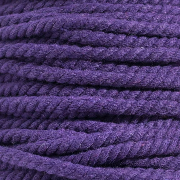 Super Soft 3 Strand Twisted Cotton Rope - Multiple Colors to Choose from in Various Diameters and Lengths