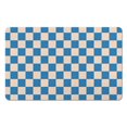 thumbnail image 1 of Super Soft, Absorbent Long Bath Mat: Checkered Non-Slip Bathroom Runner Rug. Microfiber, Easy Clean Floor Mats for Bathtub Showers, 20x32in, 1 of 5