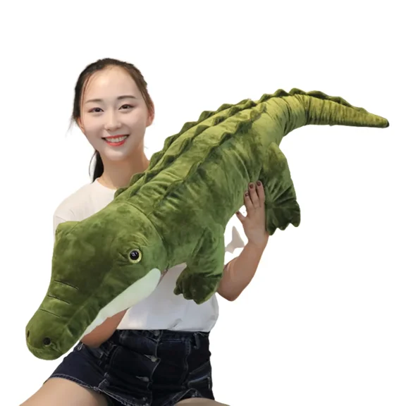Super Soft Alligator Stuffed Animal Plush Pillow - Giant Crocodile Plush Pillow, Sofa Bed Decor Gift