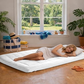 Super Soft And Ultra-thin Mattress Toppers, Double Size FoldableMattress Topper, Suitable ForBed Frames, Bedroom, Guest Room, Dorm