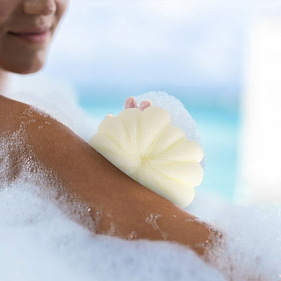 Super Soft Bath Ball, Back Rubbing Bath Flower Towel for Skin Revitalization, Soft Bath Sponge for Shower Massage and Circulation Stimulation