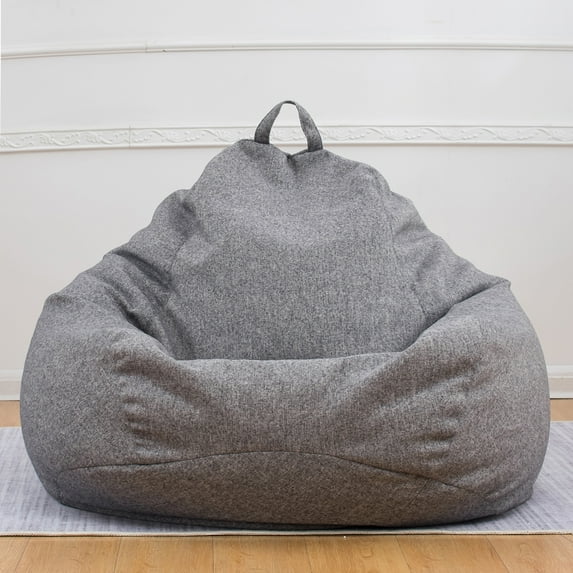 Super Soft Beanbag Chair Cover Memory foam sandbag Seat Cover Detachable Particles Filled Lounger Sofa Furniture Sofa Tatami Suitable for Adults Kids Size 31.5"x35.4" (Not Included Filling)