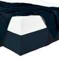 thumbnail image 1 of Super Soft Bed Skirt Brushed Microfiber, 14-Inch Tailored Drop Pleated Dust Ruffle, Shrink and Fade Resistant - Twin XL - Navy, 1 of 1
