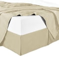thumbnail image 1 of Super Soft Bed Skirt Brushed Microfiber, 14-Inch Tailored Drop Pleated Dust Ruffle, Shrink and Fade Resistant - Twin XL - Tan, 1 of 1