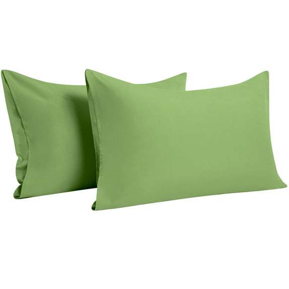 Super Soft Brushed Microfiber Pillowcase Set of 2 Pack, Machine Washable Pillow Cases with Envelope Closure, Standard, 20 x 26 inches, Sage Green