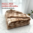 thumbnail image 1 of Super Soft Bubble Faux Rabbit Fur Blanket, Machine Washable, All-Season, Queen/KingSizes, Multifunctional Nap Blanket, Suitable For Office, Bedroom, Sofa, Travel, Double-Sided Usable, 1 of 5