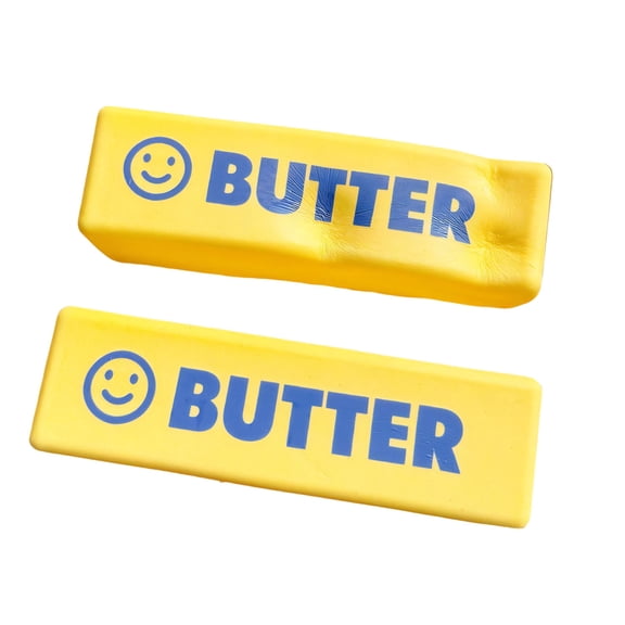 Super Soft Butter Cube Desk Companion Pack Of 2 With Slow Rise Fun Pressure Reliever For Work