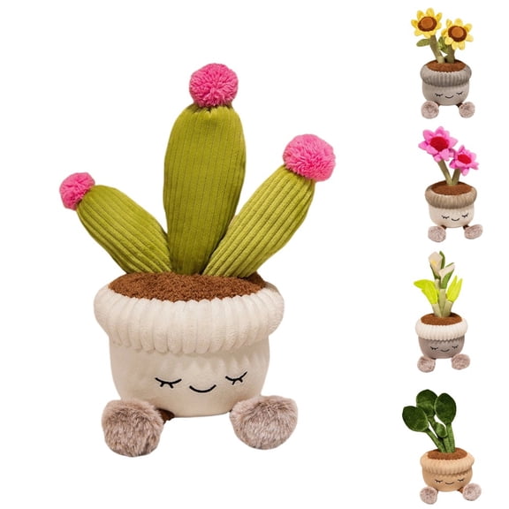Super Soft Cactus Succulent Plush Toy Potted Plants, Adorable Stuffed Dolls for Room Decor, Ideal Birthday Gifts for Kids Boys, Girls, and Family, Enhance Your Space