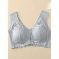 thumbnail image 1 of Super Soft & Comfortable Front Close Bra, Elegant Lace Wireless Push Up Bra, Women's Lingerie & Underwear, 1 of 9
