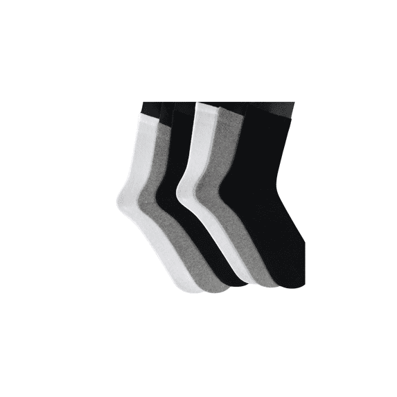 Super Soft Cotton Crew Socks 6 Pairs