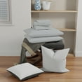 thumbnail image 1 of Color Sense Cotton Rich Jersey Bedsheet Set, Super-Soft & Cozy Knitted, 3-Piece Twin Light Gray, 1 of 8