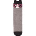 thumbnail image 1 of Super Soft Cozy Warm Cute Animal Non-Slip Fuzzy Crew Winter Socks, 1 Pair Grey Cat, 1 of 4