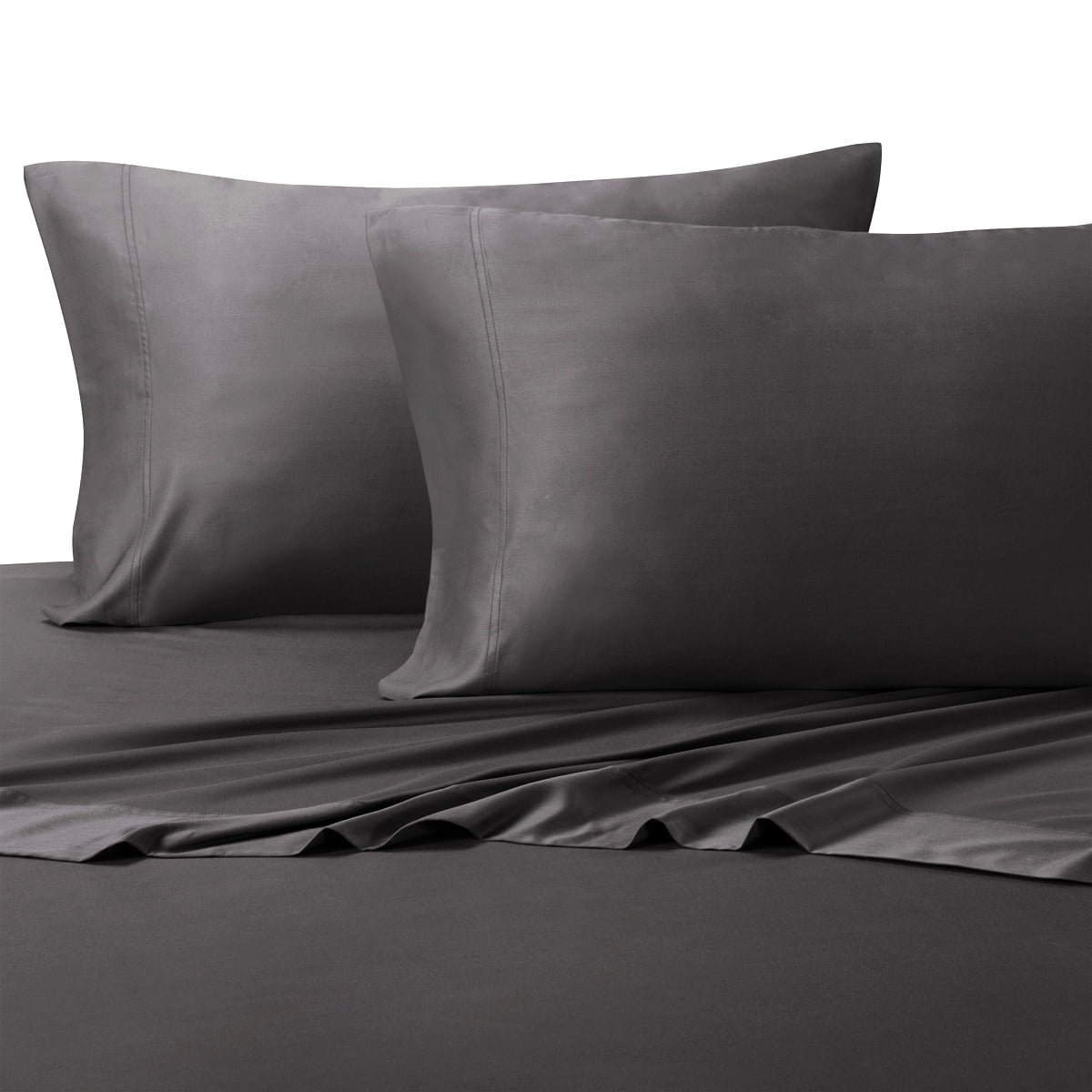 Super Soft Deep Pocket Bamboo Sheets Cotton Blended 300TC by Royal Tradition- California King - Charcoal