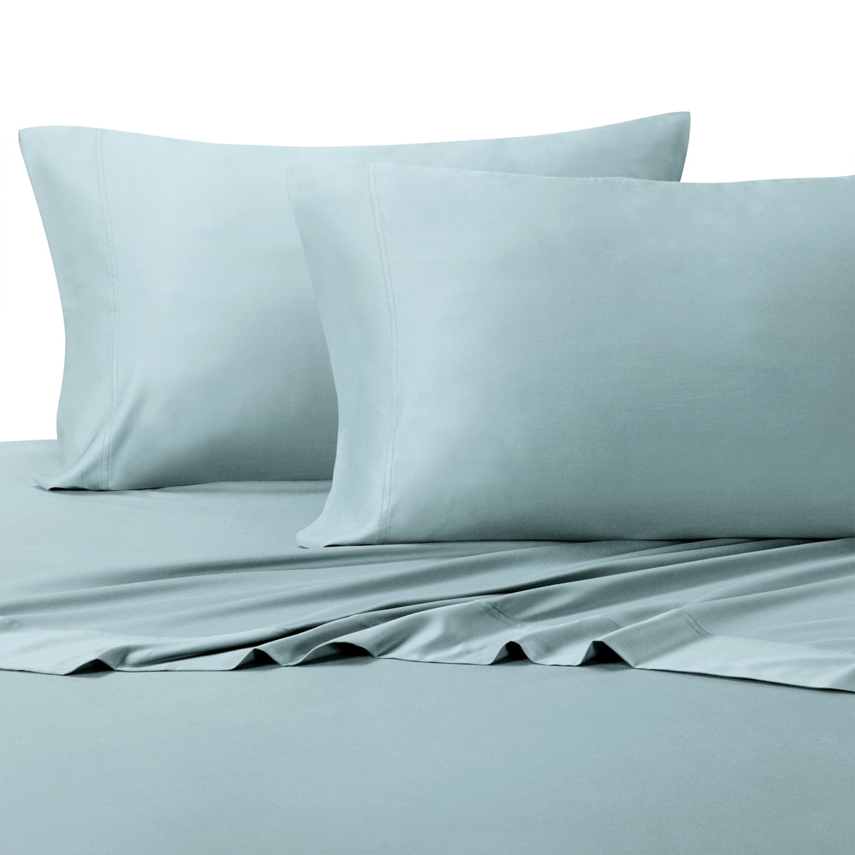 Super Soft Deep Pocket Bamboo Sheets Cotton Blended 300TC by Royal Tradition- King - Blue