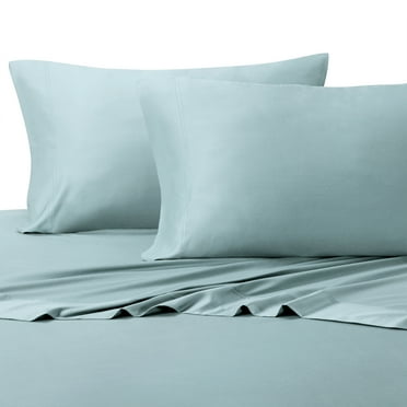 Super Soft Deep Pocket Bamboo Sheets Cotton Blended 300TC by Royal Tradition- Queen - Blue